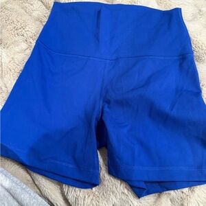 Yogalicious Women's Vibrant Blue Bike Shorts